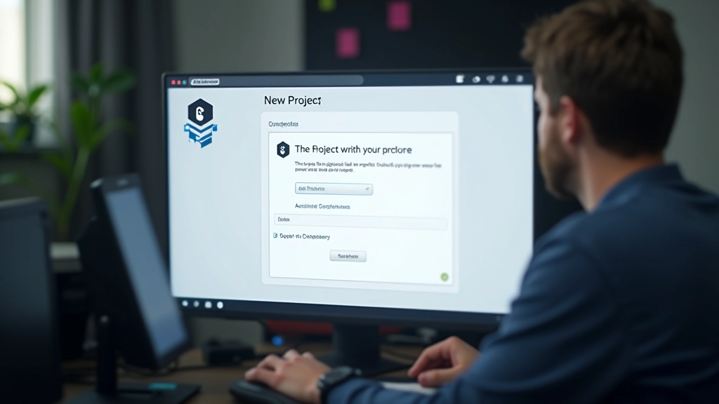 Godot project setup interface with new project creation dialog