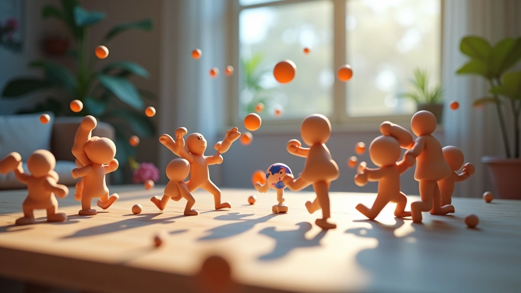 Physics simulation visualization showing collision shapes and interactions